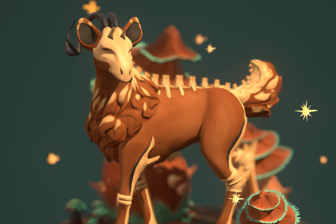 Skeleton Deer